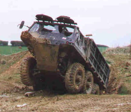 'The Stalwart lorry floats in water.  It has propellors at the back, it's so much fun.'